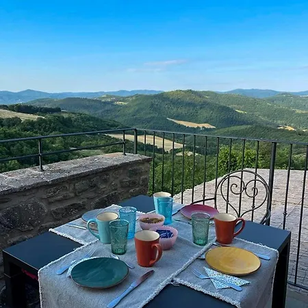 Historic With Panoramic Pool Monte Santa Maria Tiberina